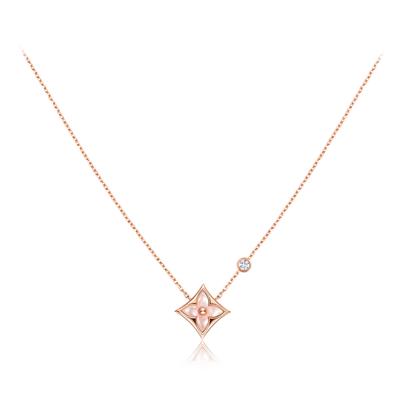 Louis Vuitton Colour Blossom BB Star Pendant, Pink Gold, Pink Mother-Of-Pearl and Diamond